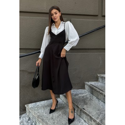 Костюм з блузкою та сарафаном 111268 Костюм з блузкою та сарафаном 111268