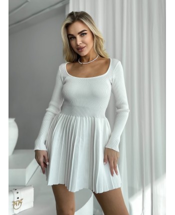 Біла сукня міні 111399