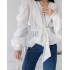 Блуза з воланами біла 111394 Блуза з воланами біла 111394