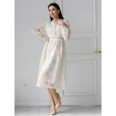 Мереживна сукня з пайетками 111432 Мереживна сукня з пайетками 111432