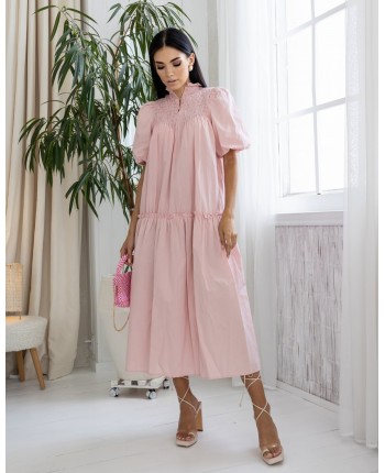 Рожева сукня з бавовни 111491