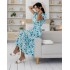Квіткова сукня блакитна 111492 Квіткова сукня блакитна 111492