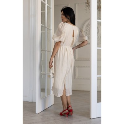 Сукня з органзи бежева 111454 Сукня з органзи бежева 111454