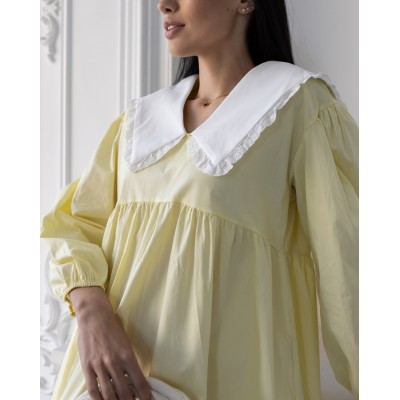 Жовта сукня з коміром 111456 Жовта сукня з коміром 111456