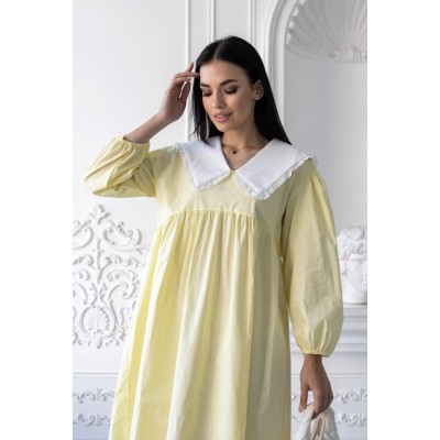 Жовта сукня з коміром 111456 Жовта сукня з коміром 111456