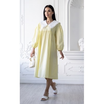 Жовта сукня з коміром 111456 Жовта сукня з коміром 111456