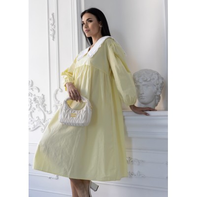 Жовта сукня з коміром 111456 Жовта сукня з коміром 111456
