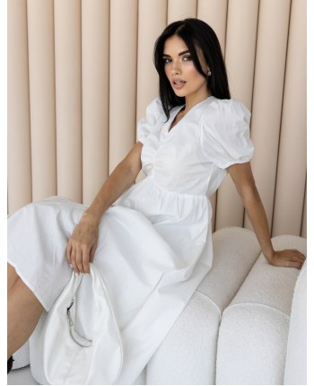 Біла сукня з бавовни 111476