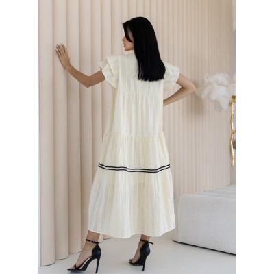 Бежева сукня з китичками 111481 Бежева сукня з китичками 111481