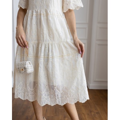 Сукня вільного крою з вишивкою 111448 Сукня вільного крою з вишивкою 111448