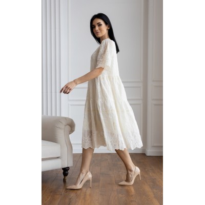 Сукня вільного крою з вишивкою 111448 Сукня вільного крою з вишивкою 111448