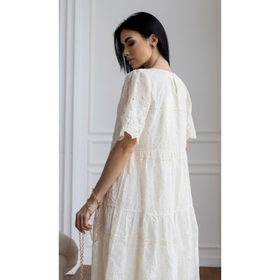 Сукня вільного крою з вишивкою 111448 Сукня вільного крою з вишивкою 111448