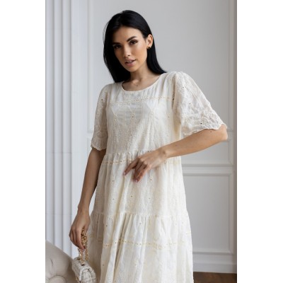 Сукня вільного крою з вишивкою 111448 Сукня вільного крою з вишивкою 111448