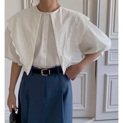 Белая рубашка с воротником 111508 Белая рубашка с воротником 111508