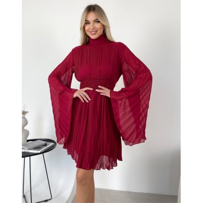 Сукня плісе бордова 111616 Сукня плісе бордова 111616