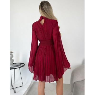 Сукня плісе бордова 111616 Сукня плісе бордова 111616