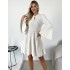 Біла сукня з пишними рукавами 111620 Біла сукня з пишними рукавами 111620