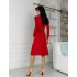 Платье с плетением красное 111605 Платье с плетением красное 111605