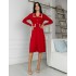 Платье с плетением красное 111605 Платье с плетением красное 111605