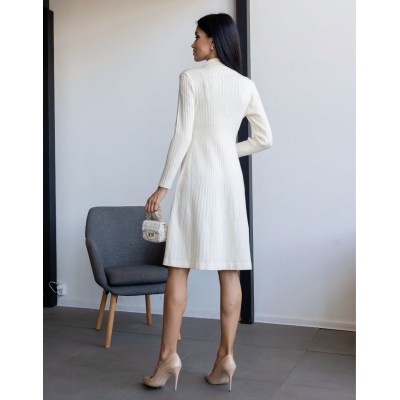Сукня з плетінням біла 111525 Сукня з плетінням біла 111525