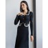 Сукня міді з плетінням чорна 111528 Сукня міді з плетінням чорна 111528