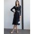 Сукня міді з плетінням чорна 111528 Сукня міді з плетінням чорна 111528