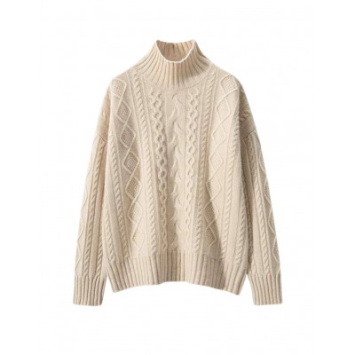Вязаный свитер бежевый 111628 Вязаный свитер бежевый 111628
