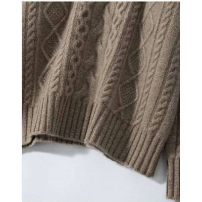 Вязаний светр коричневий 111629 Вязаний светр коричневий 111629