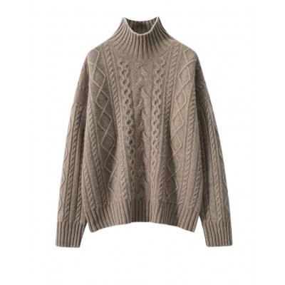 Вязаний светр коричневий 111629 Вязаний светр коричневий 111629