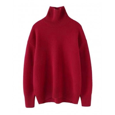 Вовняний светр бордовий 111627 Вовняний светр бордовий 111627