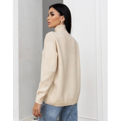 Вовняний светр бежевий 111567 Вовняний светр бежевий 111567