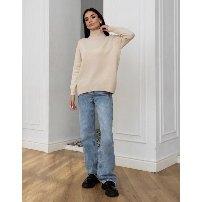 Вовняний светр бежевий 111567 Вовняний светр бежевий 111567