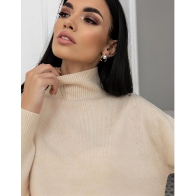 Вовняний светр бежевий 111567 Вовняний светр бежевий 111567
