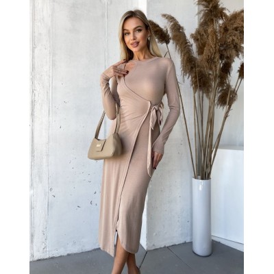 Асиметрична сукня бежева 111598 Асиметрична сукня бежева 111598