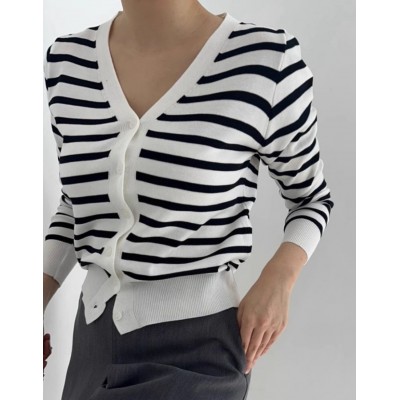 Тонкий кардиган в смужку 111572 Тонкий кардиган в смужку 111572