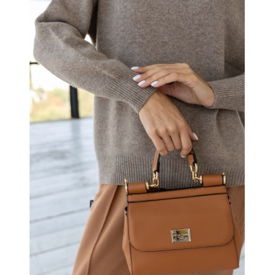 Шерстяной свитер коричневый 111575 Шерстяной свитер коричневый 111575