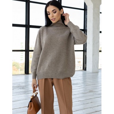 Шерстяной свитер коричневый 111575 Шерстяной свитер коричневый 111575