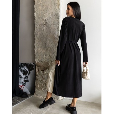 Комбінована сукня чорна 111585 Комбінована сукня чорна 111585