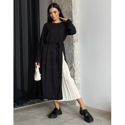 Комбінована сукня чорна 111585 Комбінована сукня чорна 111585