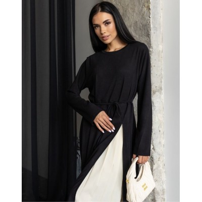 Комбінована сукня чорна 111585 Комбінована сукня чорна 111585