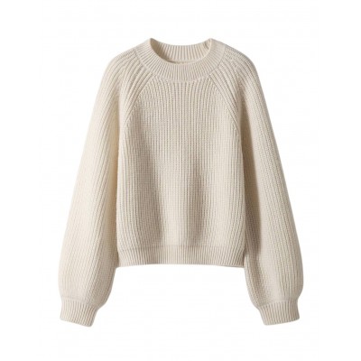 Вовняний светр молочний 111622 Вовняний светр молочний 111622