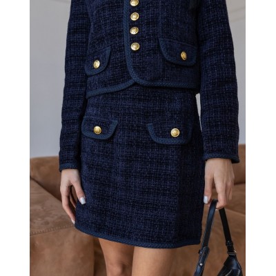 Велюровий костюм синій 111633 Велюровий костюм синій 111633