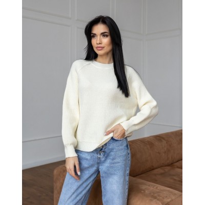 Вовняний светр молочний 111622 Вовняний светр молочний 111622