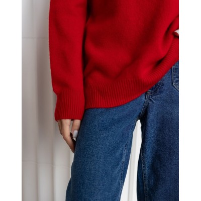 Вовняний светр бордовий 111627 Вовняний светр бордовий 111627