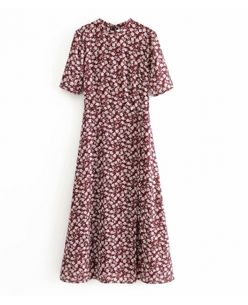 Цветочное платье миди 19544
