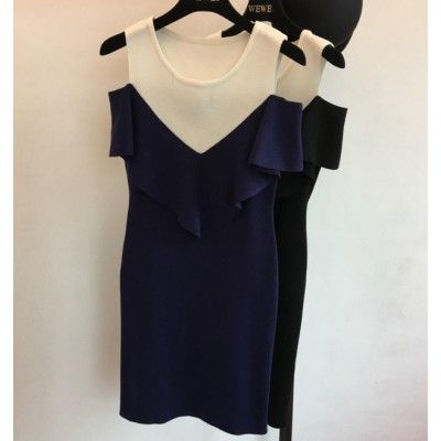 Трикотажное платье с воланом 16309 Трикотажное платье с воланом 16309